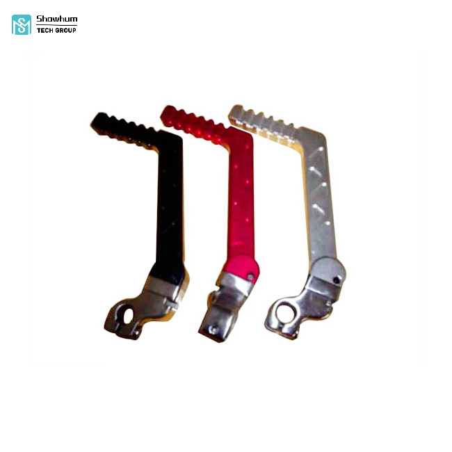 Showhum High Quality Cheap CNC Machined Color Anodized Aluminum Motorcycle Spare Parts Kick Start Lever