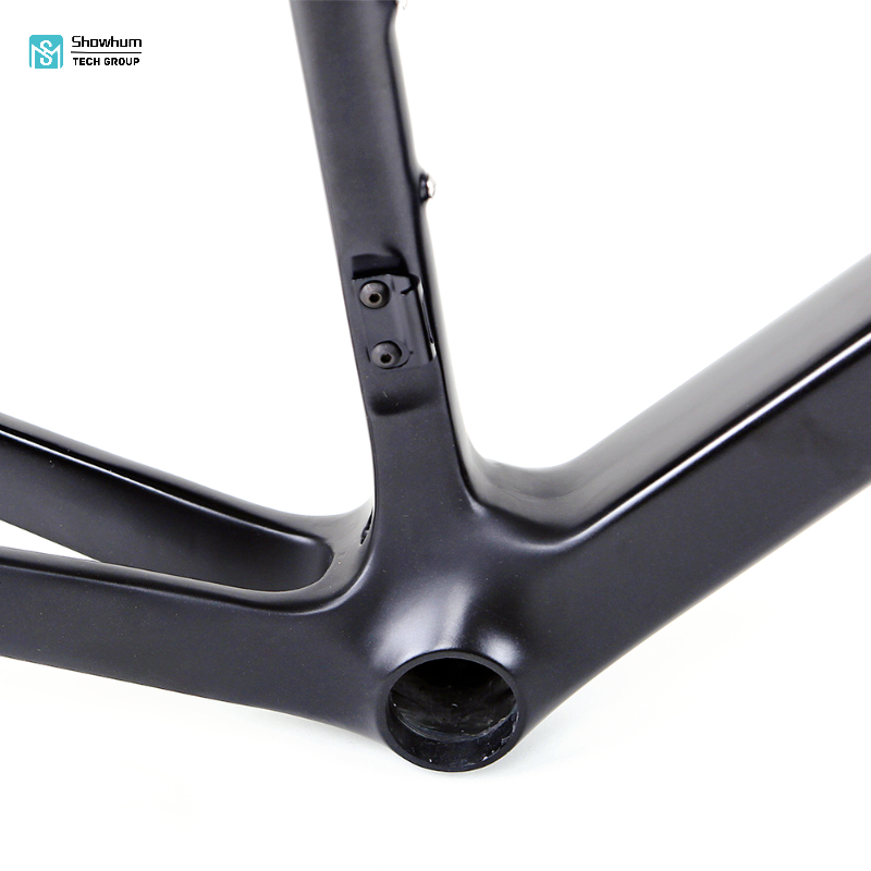 Disc brake non-standard all black carbon fiber road bike frame1 (1)