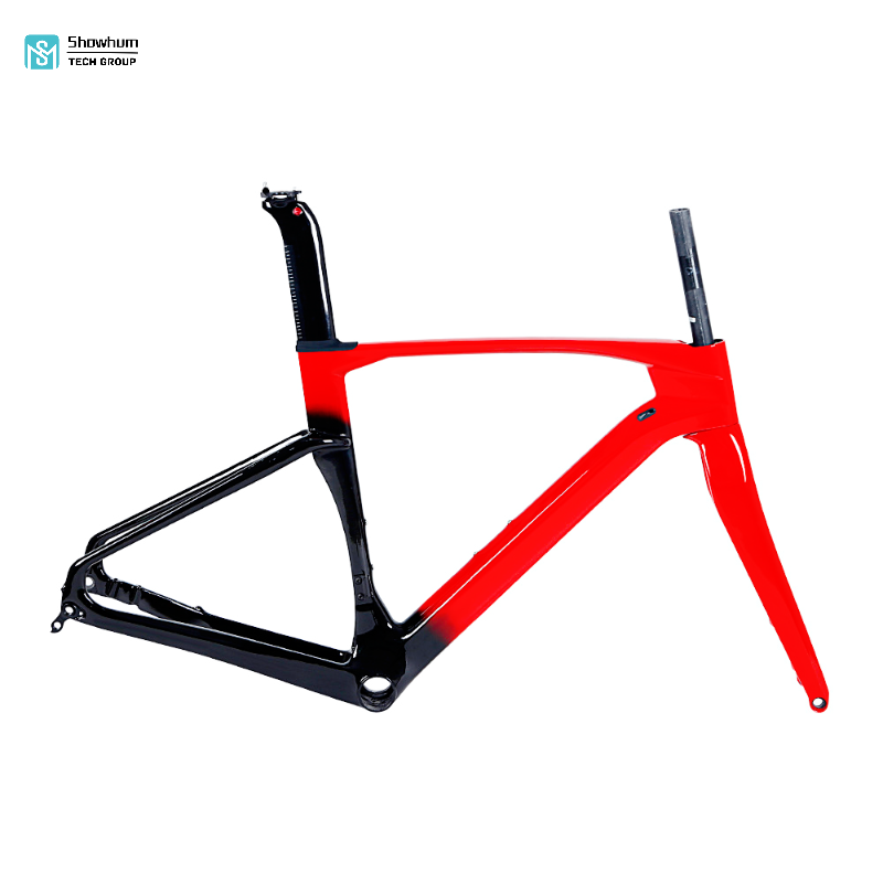 Highway frame, carbon fiber frame, gradient paint, off-road bicycle frame