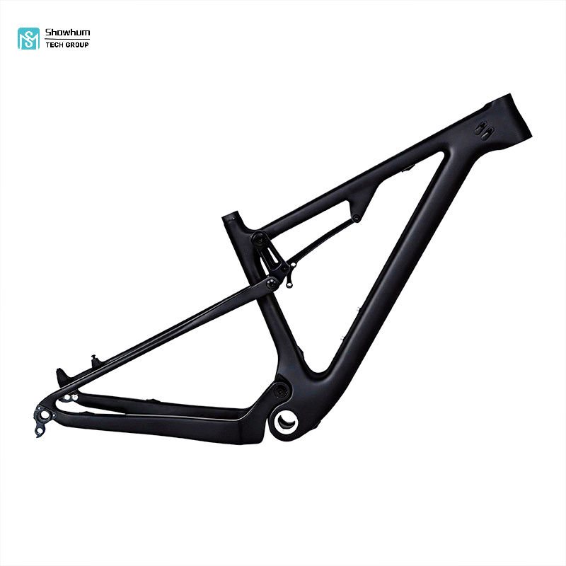 Unmarked carbon fiber soft tail mountain bike frame AM29 full shock absorption1 (2)